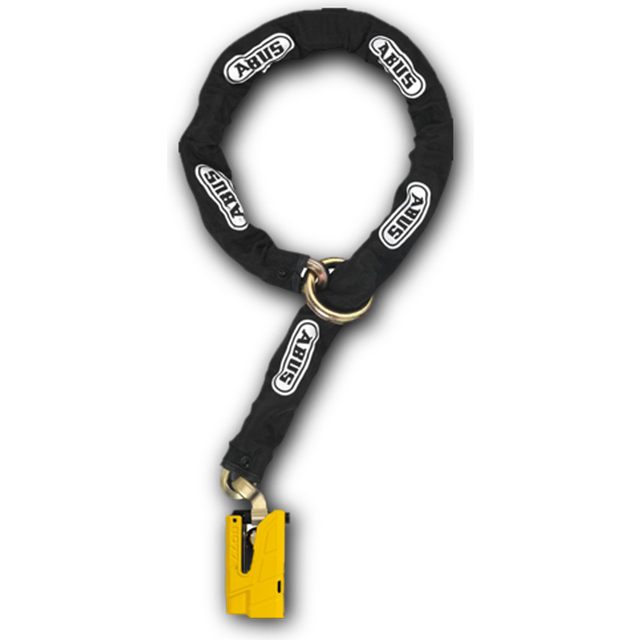 Abus Granit Detecto XPlus 2.0, brake disk lock chain , color: Neon-Yellow/Black , size: 120 cm