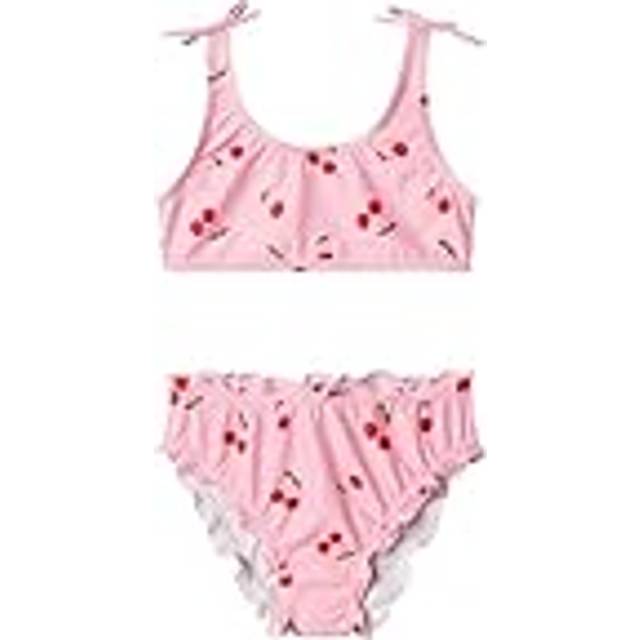 Name It Girls Pink Cherry Print Bikini - 7-8 year