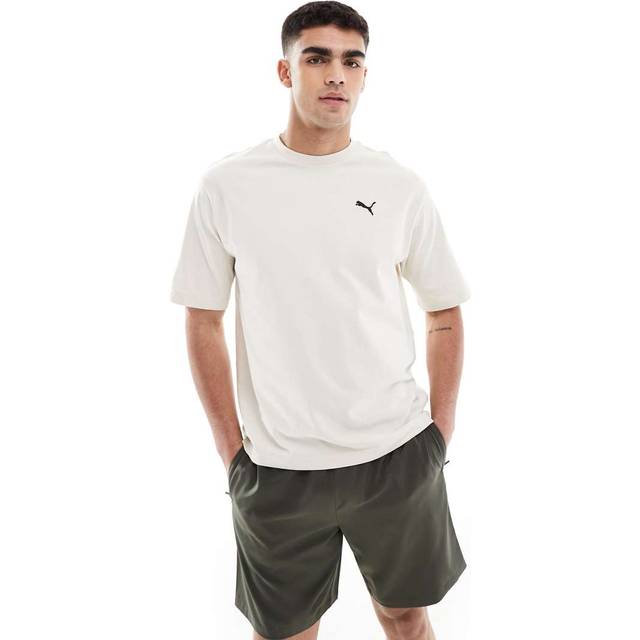 PUMA Wardrobe Ess Boxy T-Shirt Men, Alpine Snow, size 2XL (2XL)