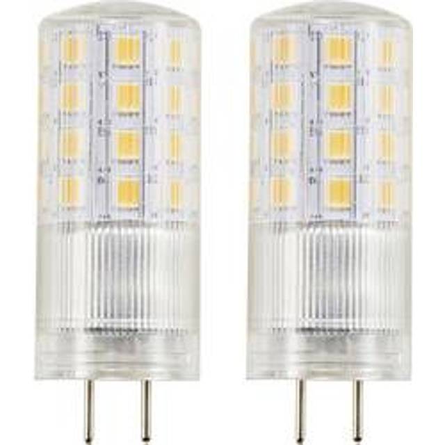 Sygonix SY-6442042 LED-lamp EEK F (A - G) GY6.35 Päronform 4.5 W = 40 W Varmvit (Ø x L) 18 mm x 50 mm 2 st