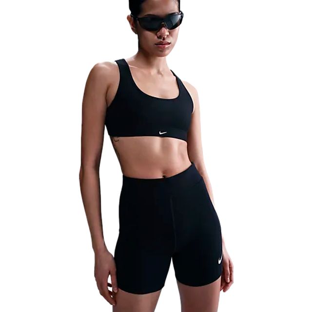Nike Sportswear Classic Women's High-Waisted 13cm (approx.) Biker Shorts - Black - Cotton/Polyester/Elastane - XL (UK 20&#x2013;22)