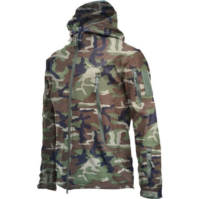 (Jungle, Tag 2XL =UK L) Mens Jacket Winter Warm Waterproof Hooded Combat Outdoor Tactical Coat