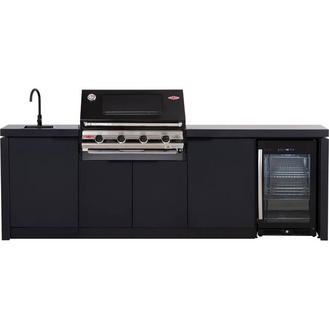 BeefEater Signature 3000E Cabinex Outdoor Kitchen - Built in 4 Burner BBQ with Fridge & Sink