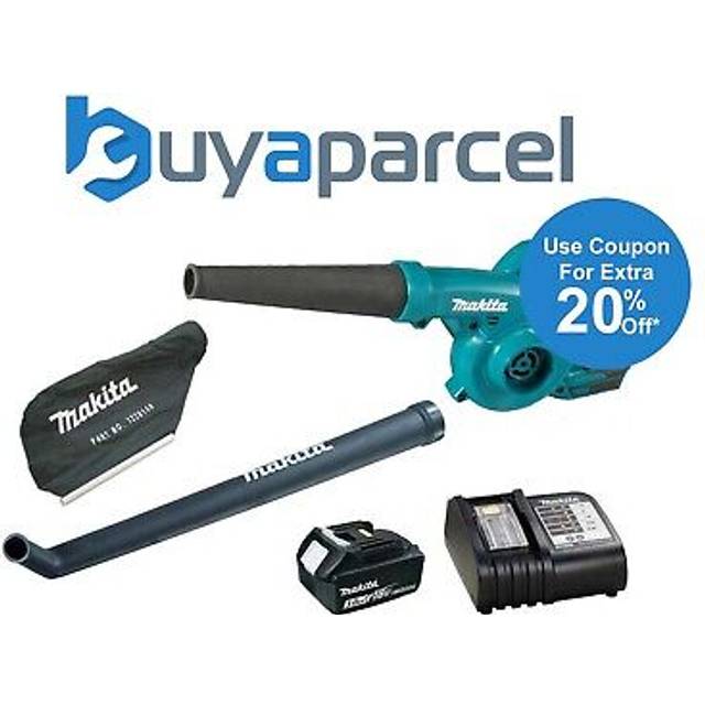Makita DUB185 LXT 18v Lithium Ion Leaf Blower Vacuum + Battery + Bag + Nozzle