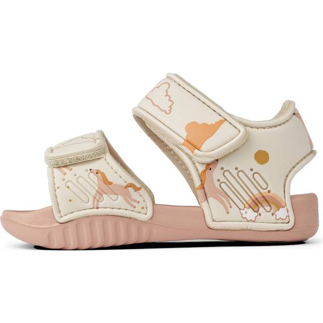 Liewood Girls Ivory & Pink Dreamy Velcro Sandals - 25