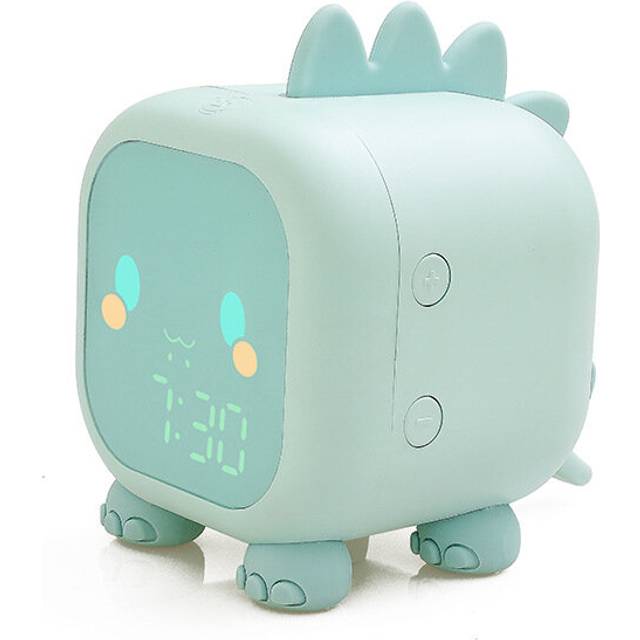 Fun Dragon Small Alarm Clock Mini Desktop Digital Electronic Alarm Clock Snooze Function Voice Controlled Temperature
