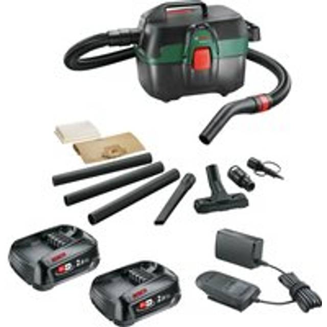 Bosch ADVANCEDVAC 18V-8 P4A 18v Cordless Portable Wet and Dry Vacuum Cleaner 8L 2 x 2ah Li-ion Battery Charger No Case