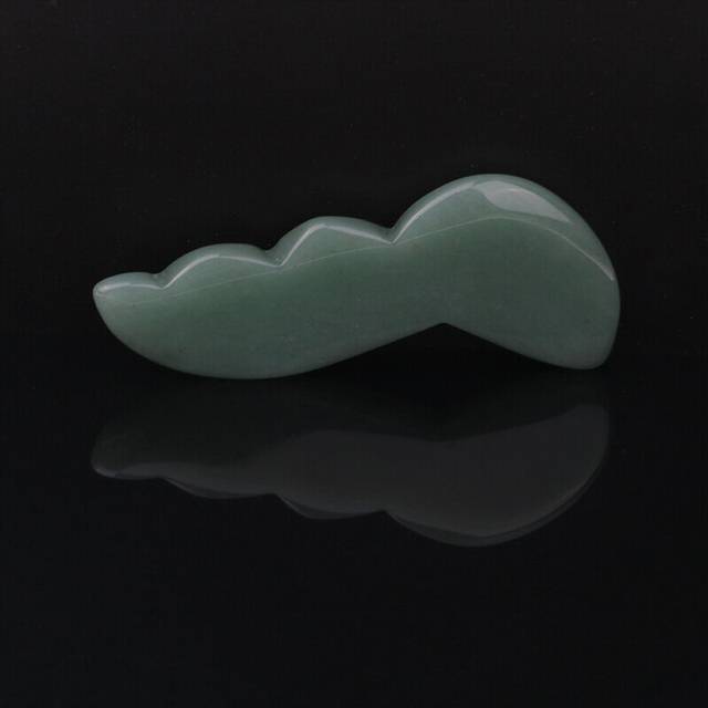 (a-Red) New Green Facial Jade Roller Massager Eye Face Neck Relaxation Slimming Tool Jade Roller Massager Face Body Head Neck Foot Stone