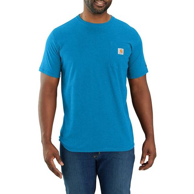Carhartt Force Relaxed-Fit, t-shirt , color: Blue (Hl5) , size: XL