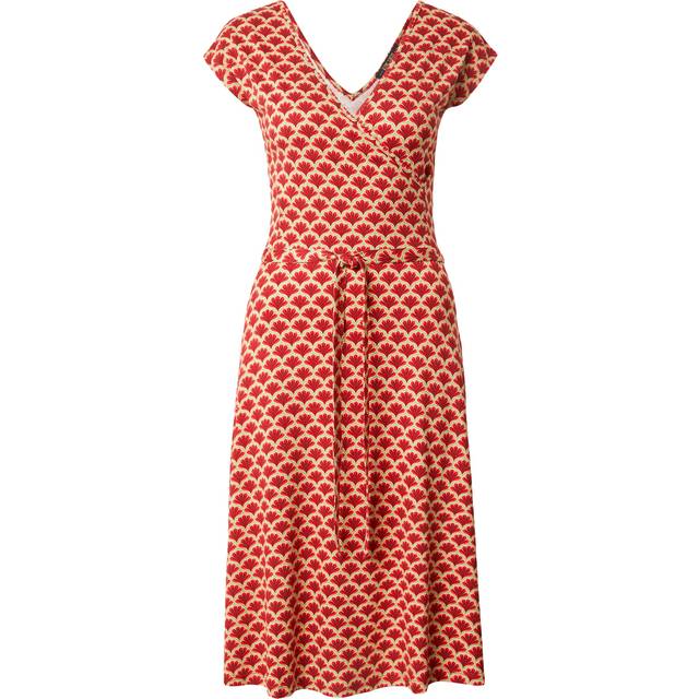 King Louie Mira Dress Touche - Large, TRUE RED