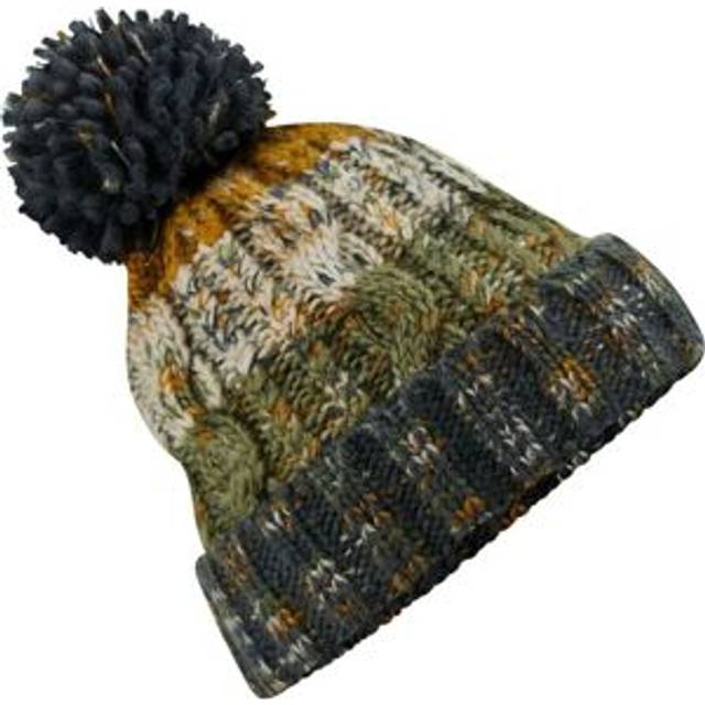 (One Size, Autumn Moss) Beechfield Unisex Adult Corkscrew Pom Pom Beanie