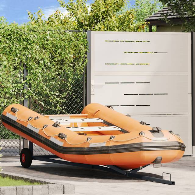 vidaXL Boat Trailer 212-302 cm Adjustable Length 160 kg Steel - Grey