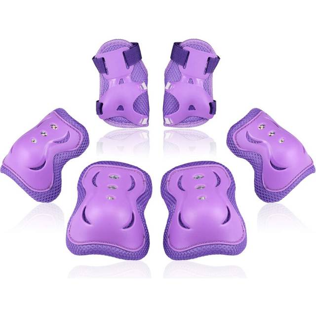 Kids/Youth Knee Pad Elbow Pads Guards Protective Gear Set for Roller Skates Cycling BMX Bike Skateboard Inline Skatings Scooter Riding Sports Purple
