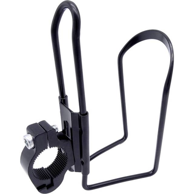 (Black) 1 Pcs Motorcycle Aluminum Alloy Bike Cycling Bicycle Drink Water Bottle