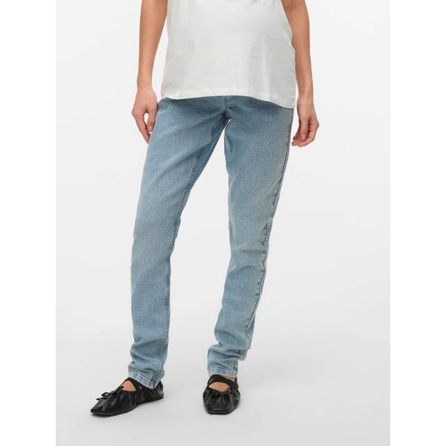 MAMALICIOUS Jeans 'MLOslo' blue denim / grå-meleret - 30x34