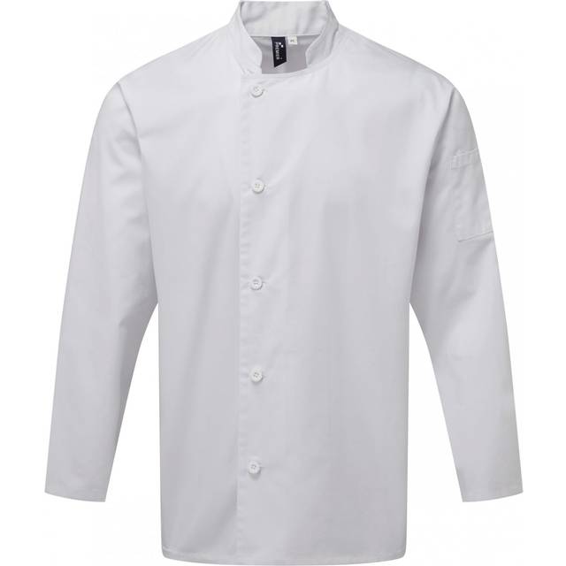 Premier Chefs Essential Long Sleeve Jacket PR901 White L Colour: White