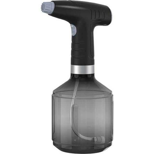 (Black Grey) Electric Sprayer USB Rechargeable 900ml Automatic Watering Fogger 1200mah Battery 360 Degree Rotating Nozzle for Garden