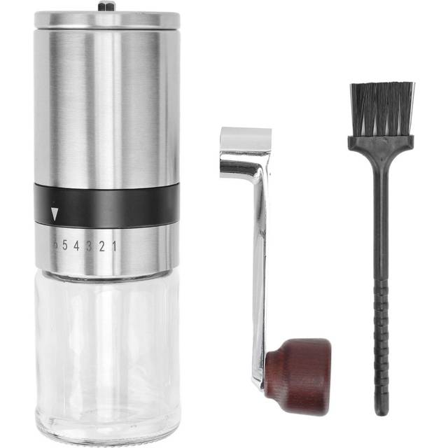 Manual Coffee Grinder 6 Levels Adjustment Mini Portable Hand Coffee Beans Mill Grinder with Handle L