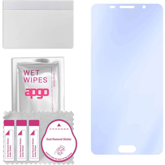 apgo Ultra-Clear 9H Hybrid protective glass compatible with Samsung Galaxy A5 (2016), flexible nano glass, great replacement for tempered glass, scrat