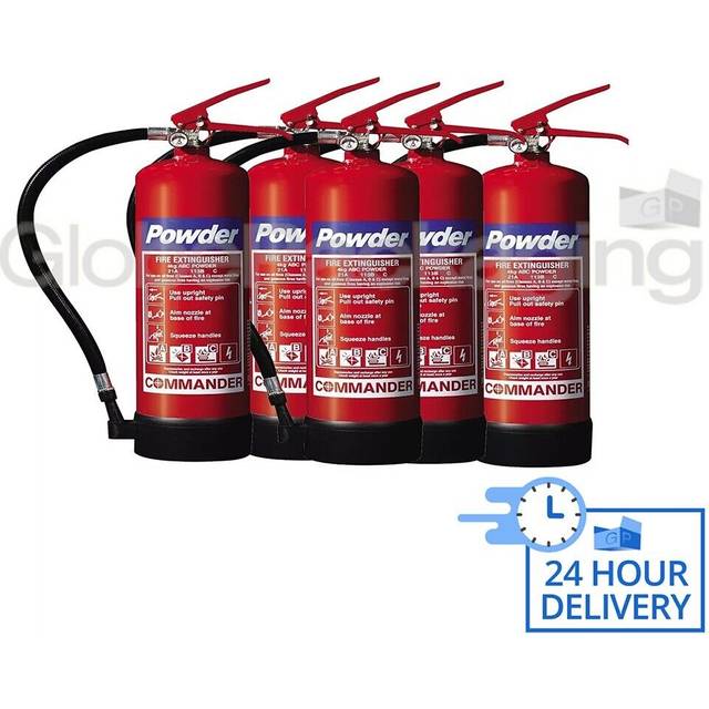 5 x 4kg dry powder abc fire extinguishers industrial