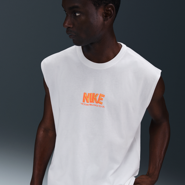 Nike GYM Life Vest T Shirt White