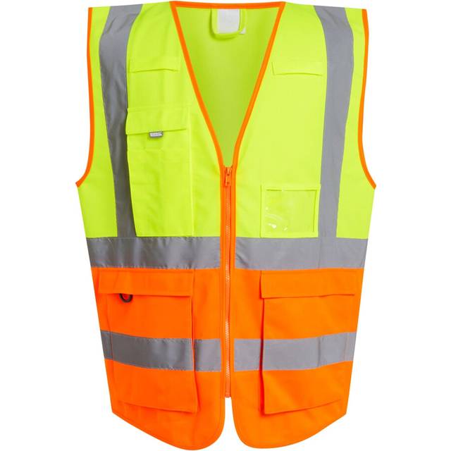 (XXL, Yellow/Orange) Regatta Mens Pro Executive Hi-Vis Vest