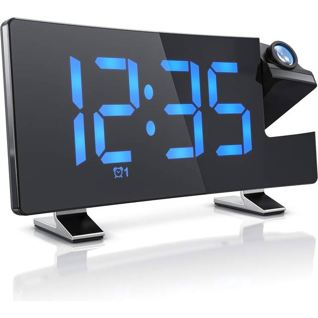 Radio alarm clock Projection alarm clock Digital alarm clock - Flip projection display