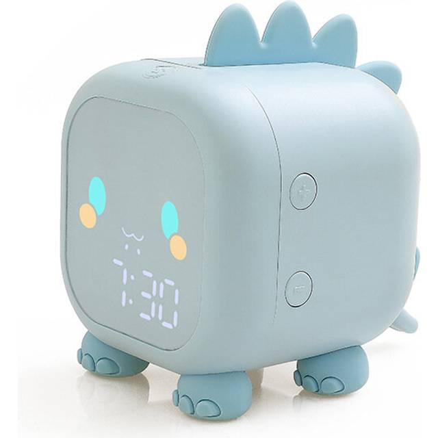 Fun Dragon Small Alarm Clock Mini Desktop Digital Electronic Alarm Clock Snooze Function Voice Controlled Temperature