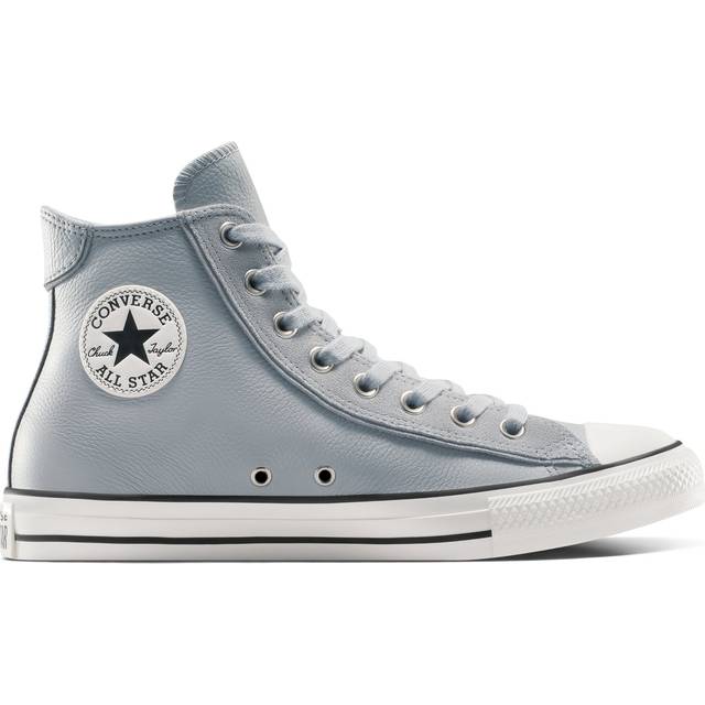 Converse Mens Chuck Taylor All Star Wide Hi Top Leather - Hibarely Egret/classic, Barely Grey/Egret/Classic Grey, Size 6, Men