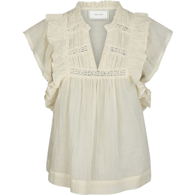 Neo Noir - Top - Jayla S Voile Top - Light Yellow