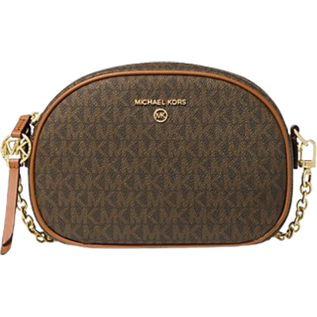MK Jet Set Small Logo Convertible Camera Bag - Brown - Michael Kors - ONE SIZE