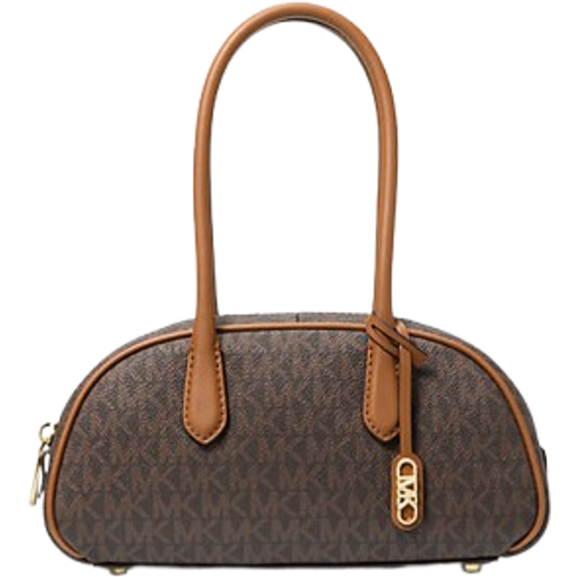 MK Lulu Small Signature Logo Satchel - Brown - Michael Kors - ONE SIZE