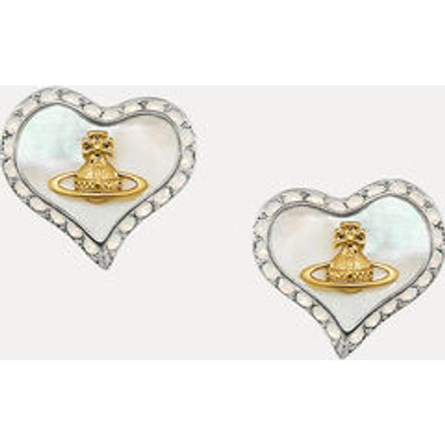 Vivienne Westwood Petra Earrings Platinum-gold-white-pearl-tint-mop-white-opal Platinum-gold-white-pearl-tint-mop-white-opal Women - PLATINUM-GOLD-WHITE-PEARL-TINT-MOP-WHITE-OPAL - ---