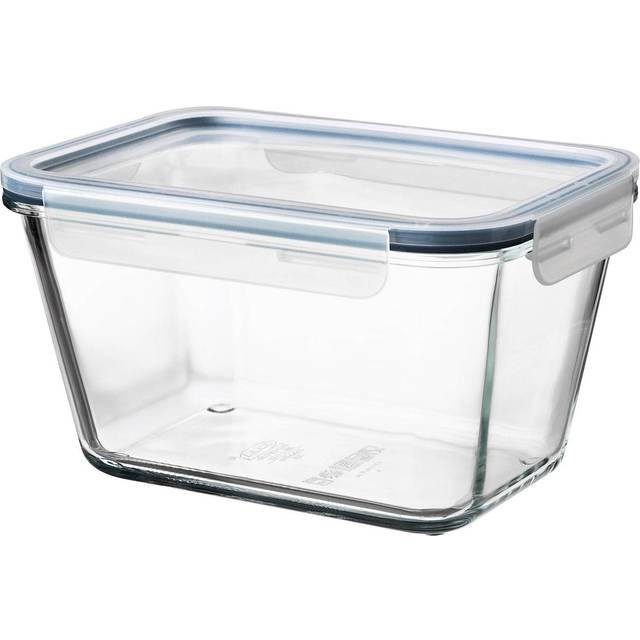 IKEA 365+ matlåda med lock, rektangulär glas/plast, 1.8 l