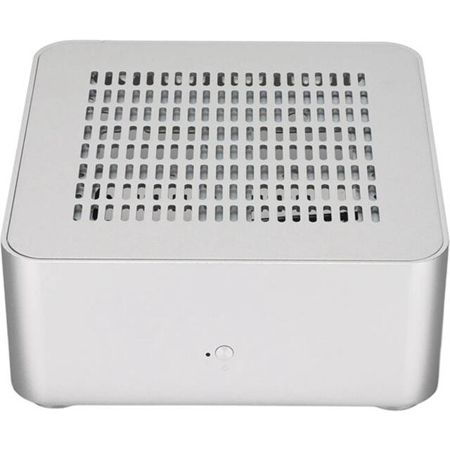 Aluminum Chassis Small Desktop Computer Case PSU HTPC Mini-ITX PC 2 USB 3.0 Ports