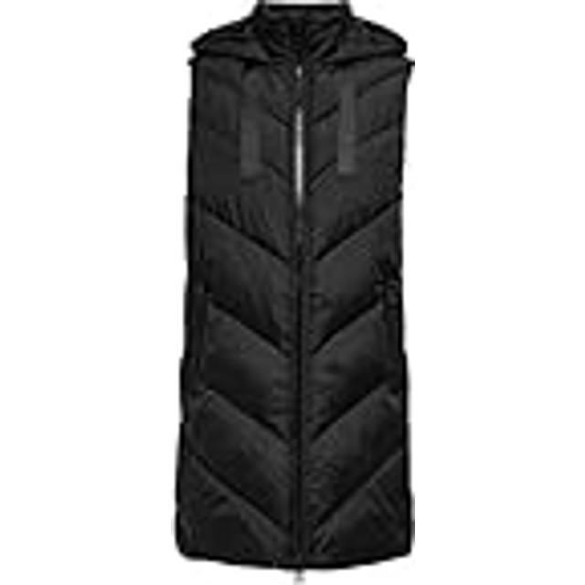 JDY Skylar Hooded Waistcoat  - Black, Black, Size Xl, Women - XL