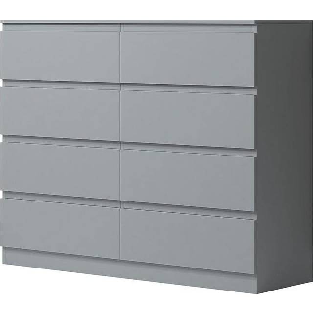 6 drawer chest of drawers scandinavian design bedroom furniture matt dark grey