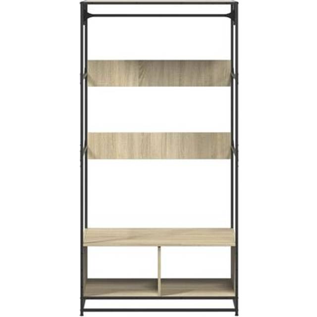 Garderob sonoma-ek 90x50x180 cm konstruerat trä