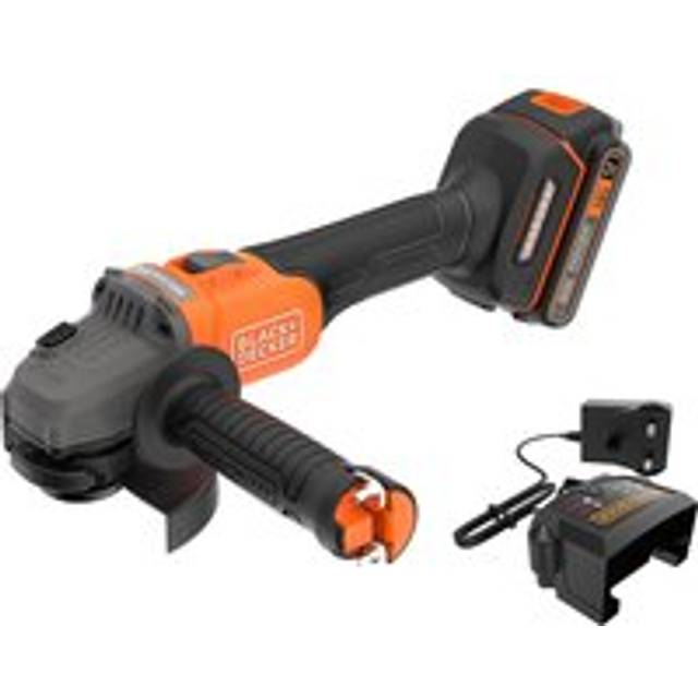 Black and Decker BCG6L8 18v Cordless Brushless Angle Grinder 115mm 1 x 2ah Li-ion Battery Charger No Case