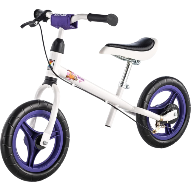 Kettler Springcykel Speedy Pablo 2.0 – den perfekta gåcykeln – barnbalanscykel med däckstorlek: 12,5 tum – stabil och säker balanscykel från 3 år – vit och lila