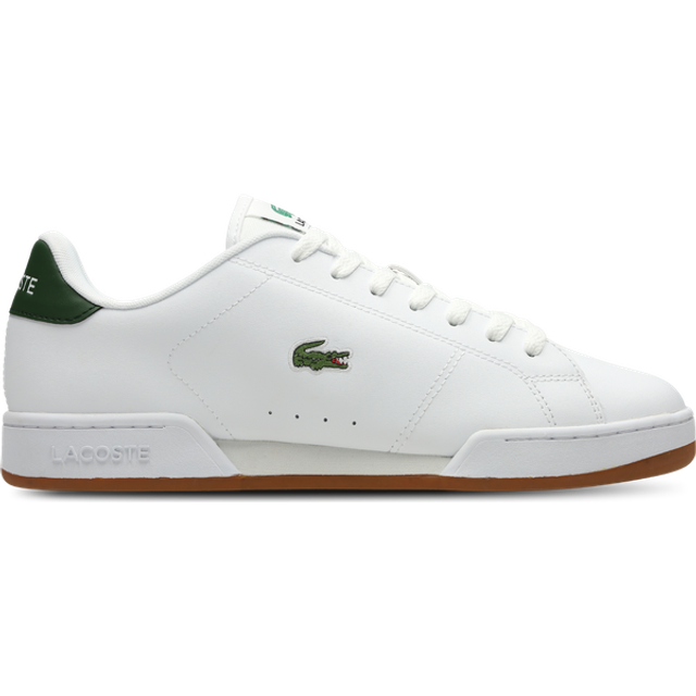 Lacoste Men's Carnaby Cup Leather Sneakers Size 10.5 UK White & Dark Green