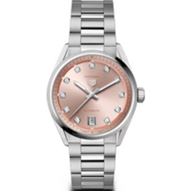 TAG Heuer Carrera Date Sunray Brushed Pink Watch