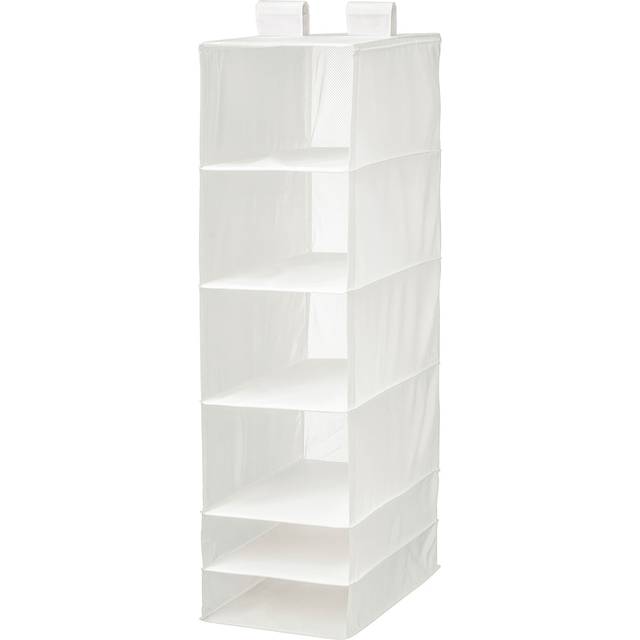 SKUBB förvaring med 6 fack, vit, 35x45x125 cm