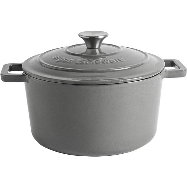 4.5L Cast Iron Casserole Dish - Dark Grey