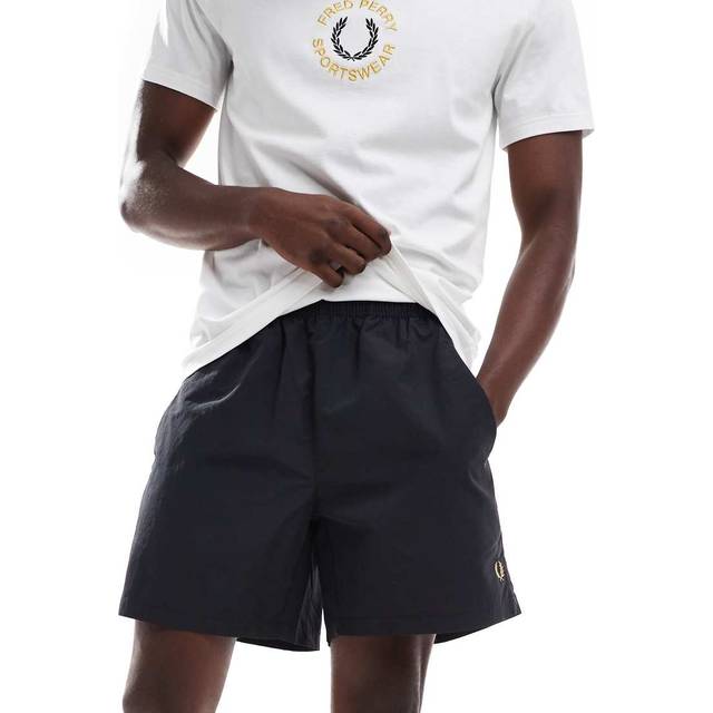 Fred Perry Black On Court Shorts - 102 - XXL