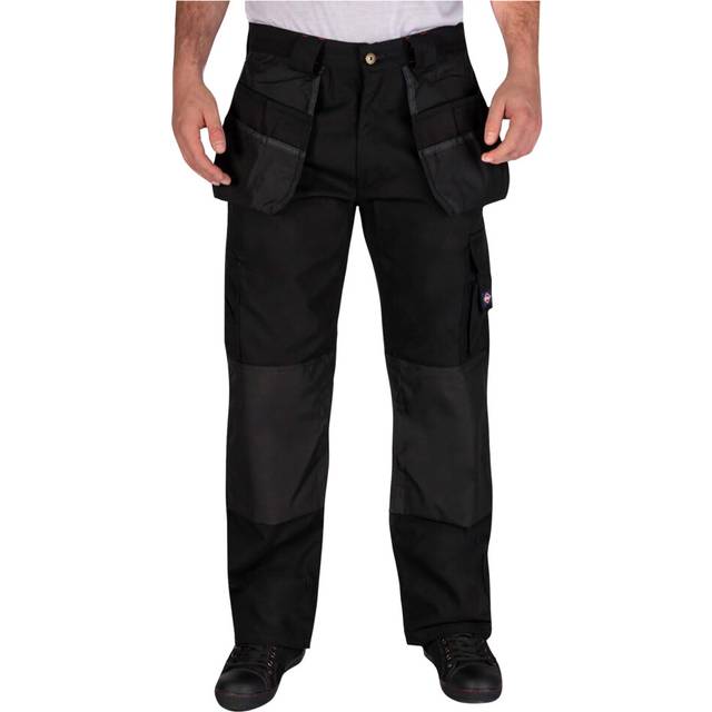 (38R, Black) Lee Cooper Mens Holster Pocket Work Cargo Trousers