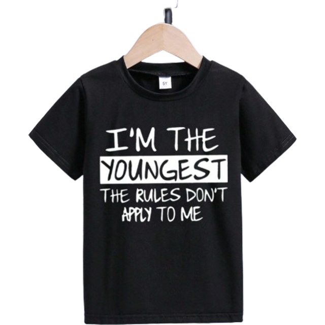 SHEIN Young Boy Casual Slogan Print Short Sleeve T-Shirt, Summer