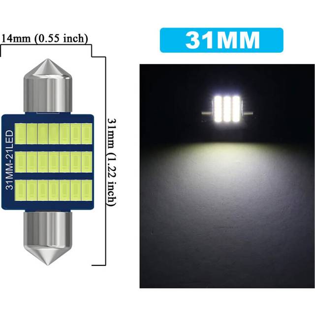1/4/10 C5W Festoon LED Bulb Canbus 31mm 36mm 39mm 41mm 12V 3014 SMD 6000K