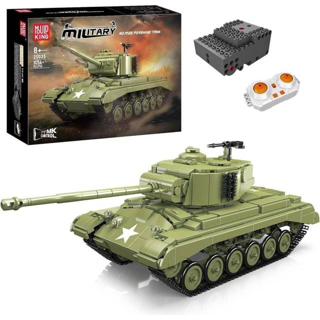 Mould King 20035 MOC Military Tank Building Block Set, Technology Clamp Blocks Tanks Model Collection Military Building Toys(1054 Parts) 20035