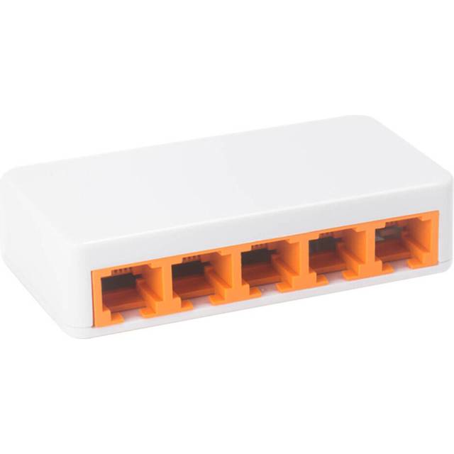 5 Ports 10/100Mbps Fast Ethernet Network Switch Desktop Laptop Lan Hub Power By Micro USB for Notebook Desktop
